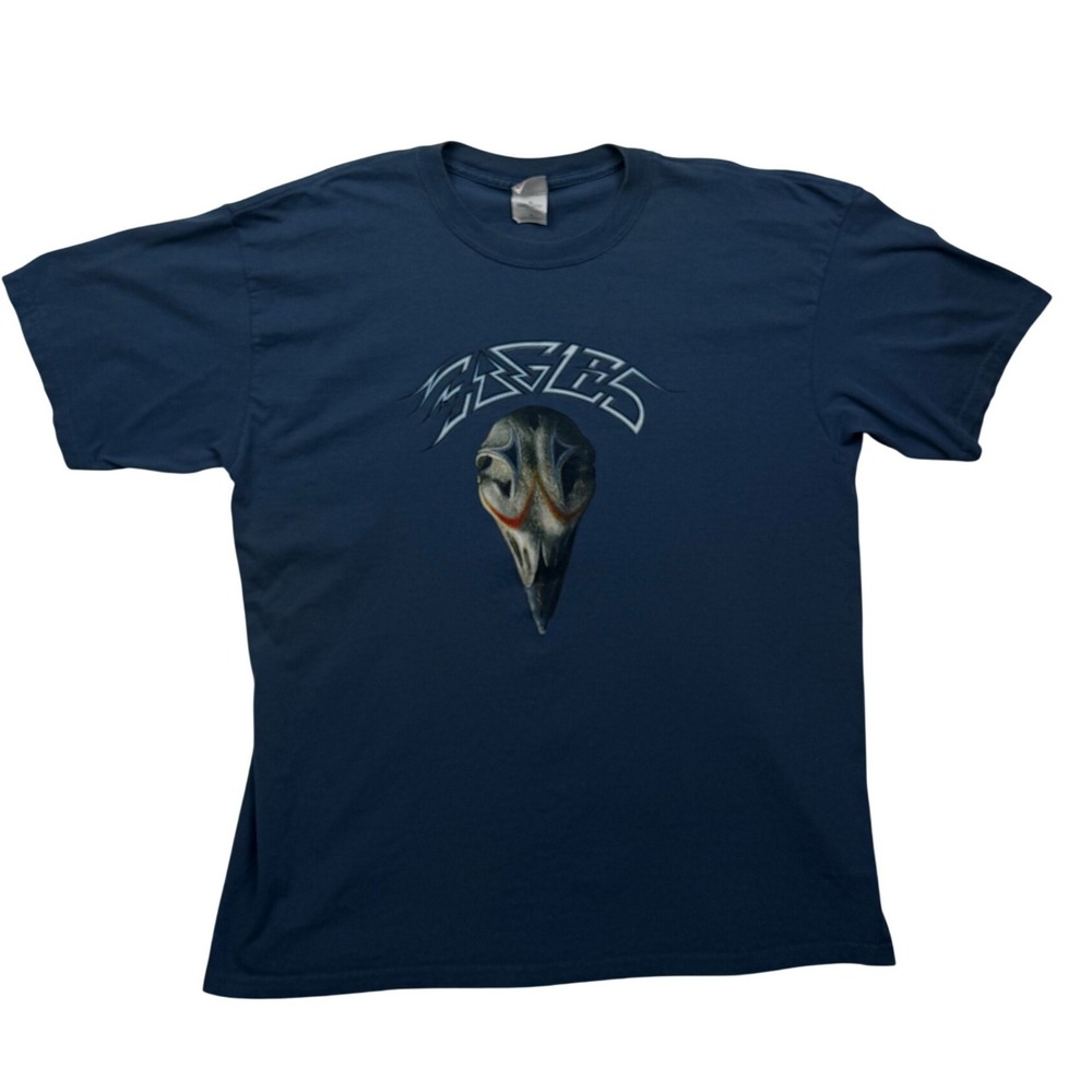 2005 Eagles California Tour Mens XL Blue Concert T Shirt Gildan Band Tee